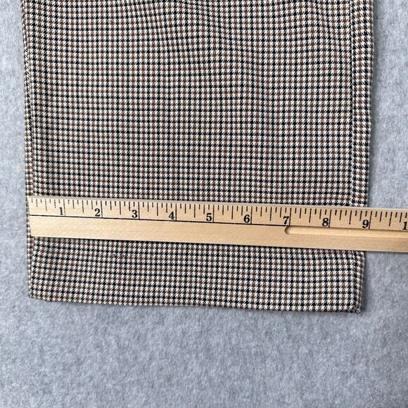 Hippie Rose Trouser Pants Brown Black Plaid Womens S High-Rise Wide Leg Pleated - Picture 13 of 13